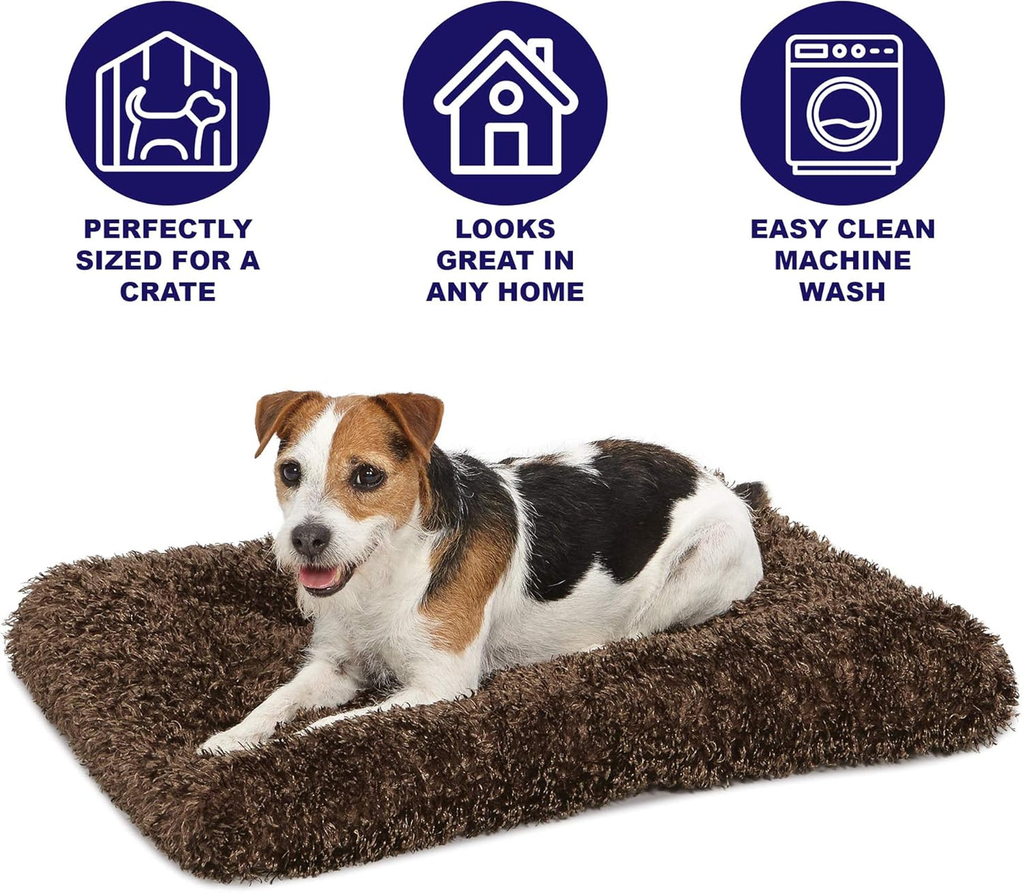 Pamper Your Pooch with Our Deluxe Plush Dog Beds! Perfect for Crates, Easy to Clean, and Comes with a 1-Year Warranty!🐾🛏️