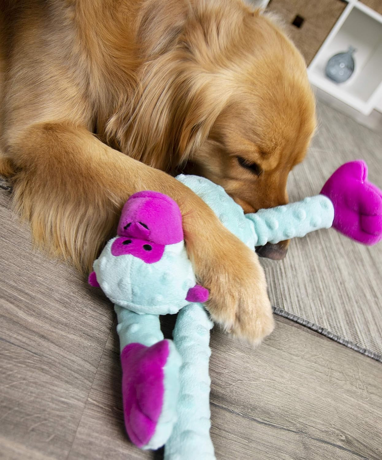 Unleash Playtime with the Crazy Tugs Monkey Squeaky Plush Tug Toy - Durable & Fun for Your Dog! 🐾💙