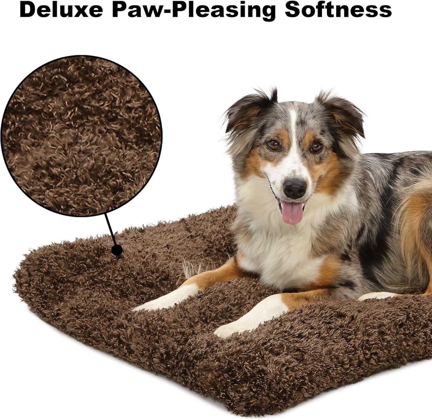 Pamper Your Pooch with Our Deluxe Plush Dog Beds! Perfect for Crates, Easy to Clean, and Comes with a 1-Year Warranty!🐾🛏️